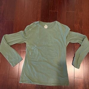 Mossimo Green Long Sleeve Tee